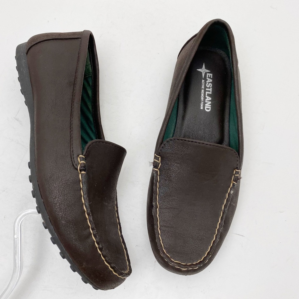 Eastland Brown Leather Moccasin Loafers
